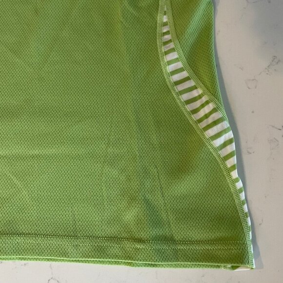 Helly Hansen Dry LIFA Vneck SS Polypropylene Activewear Top Green + White Sz M/L - Picture 3 of 13